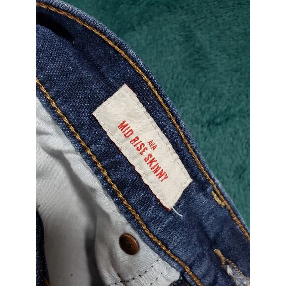 Lucky Brand Jeans Size 10 Womens Blue Stretch Pants Medium Mid Rise Ava Skinny - Picture 4 of 14